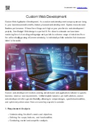 Custom Web Development