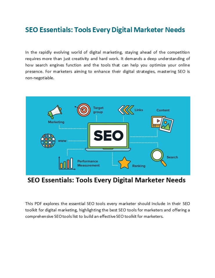 SEO Essentials: Tools Every Digital Marketer Needs