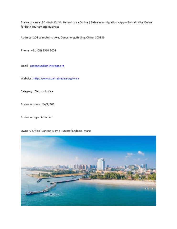 PPT – BAHRAIN EVISA Bahrain Visa Online | Bahrain Immigration - Apply ...