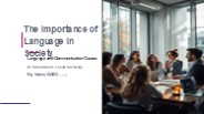 Language Importance in the Society