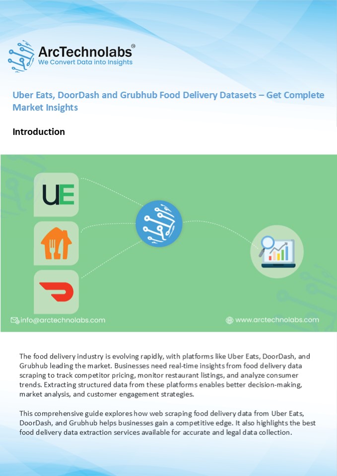 Uber Eats, DoorDash & Grubhub Food Delivery Datasets – Insights