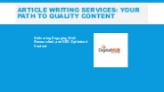 Article Writing Services | SEO-Optimized & Engaging Content