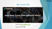 B2C Travel CRM