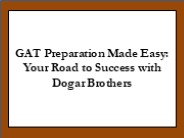 Ace Your GAT Test with Expert Prep – Dogar Brothers