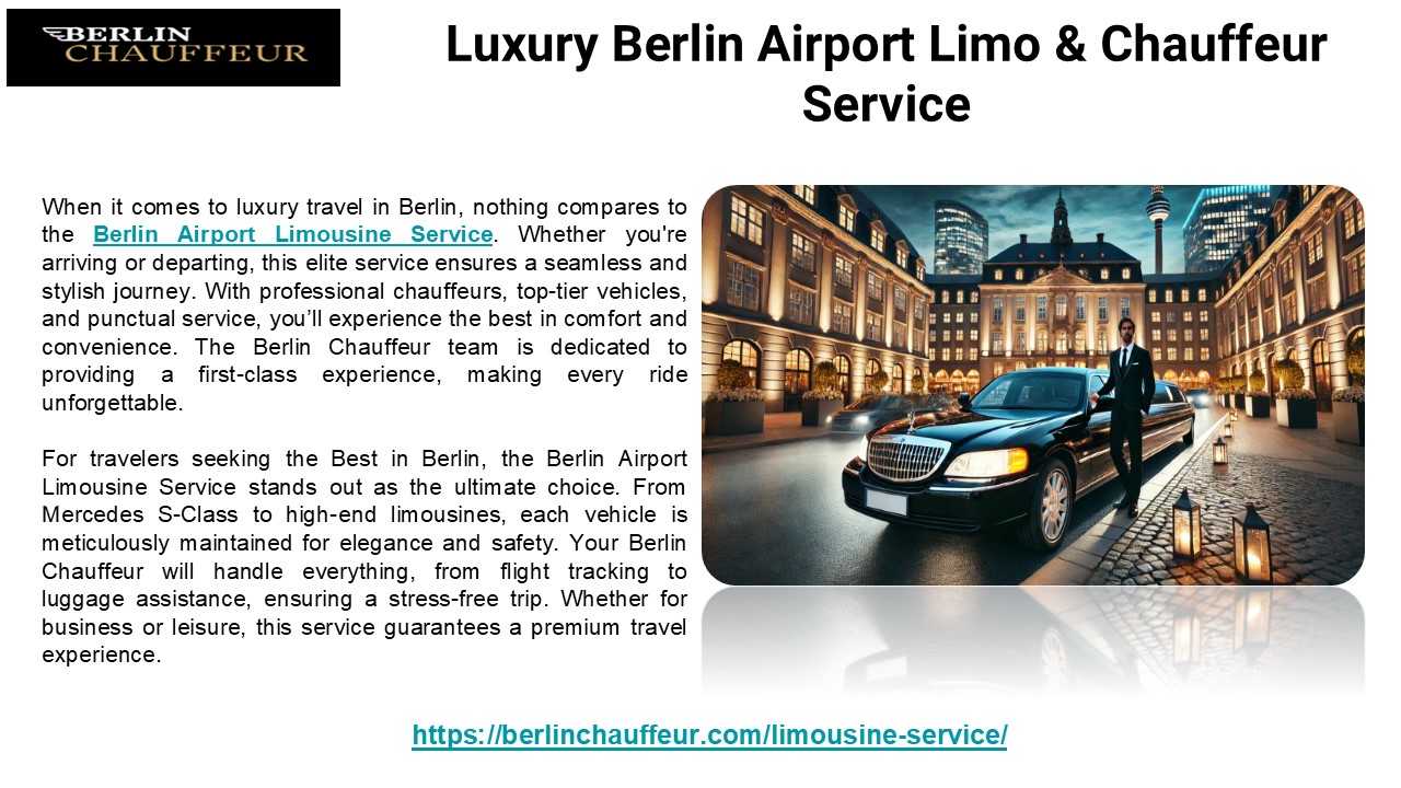 Luxury Berlin Airport Limo & Chauffeur Service