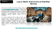 Luxury Berlin Airport Limo & Chauffeur Service