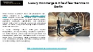 Luxury Concierge & Chauffeur Service in Berlin