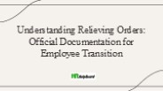 Relieving Order, Relieving Order Format, Relieving Order Sample"