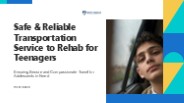 Transportation Service to Rehab for Teenagers