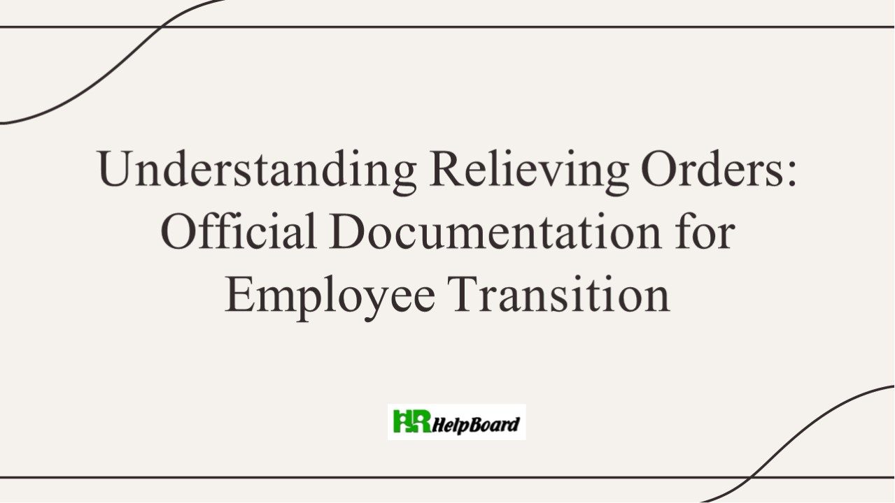 Relieving Order Format ,Relieving Order ,Relieving Order Sample
