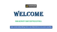 Masonry Waterproofing