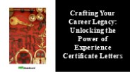 Experience Certificate Format Template