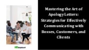 Apology Letter Sample and its Template