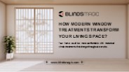 How Modern Window Treatments Transform Your Living Space