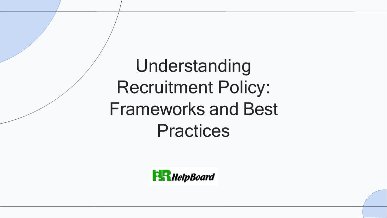Recruitment and selection policy ,Recruitment policy and procedure