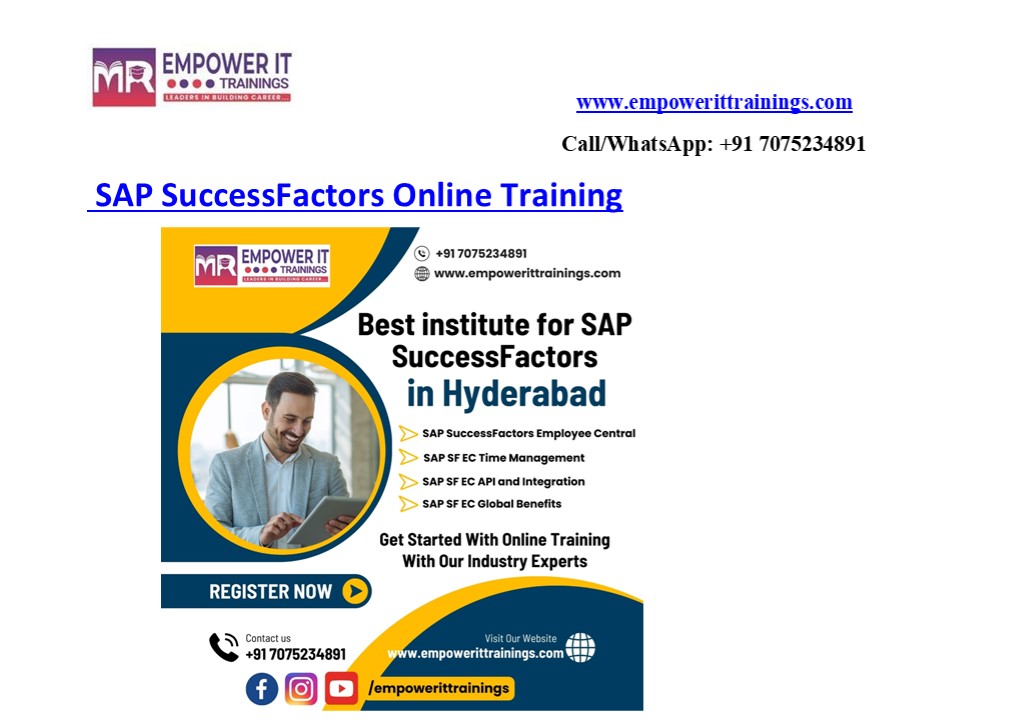 Are you looking for the best SAP SuccessFactors online training