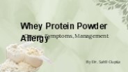 Whey Protein Powder Allergy