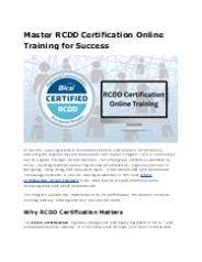 RCDD Certification Online Training: Get Certified Fast