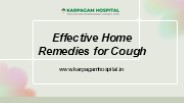 Effective Home Remedies for Cough