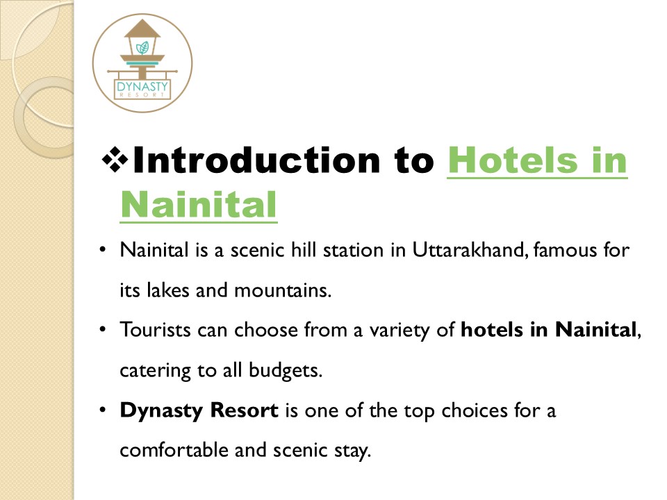 A Complete Guide to the Best Hotels in Nainital