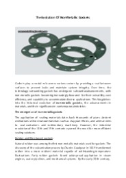 The Evolution Of Non-Metallic Gaskets