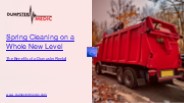 Maximize Your Spring Cleaning Efficiency with Dumpster Rentals​