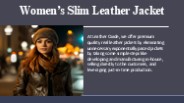 Womens Slim Leather Jacket