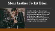 Mens Leather Jacket Biker