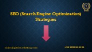 SEO(search engine optimization) strategies