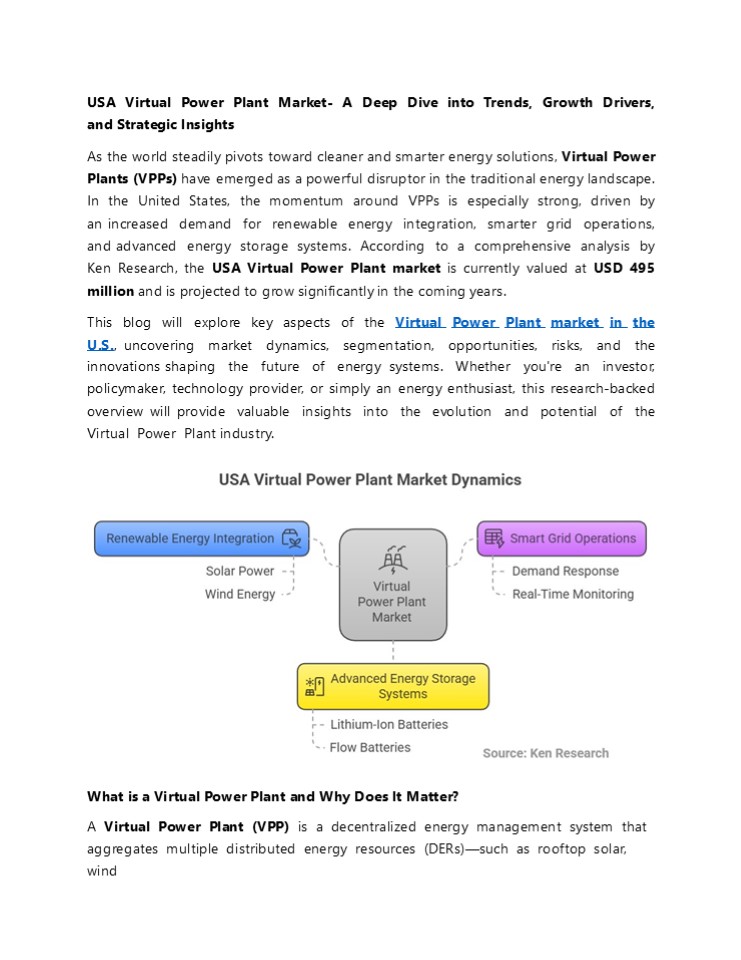 USA Virtual Power Plant Market Trends and Growth Insights 2028