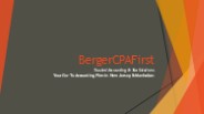 BergerCPAFirst Trusted Accounting & Tax Solutions