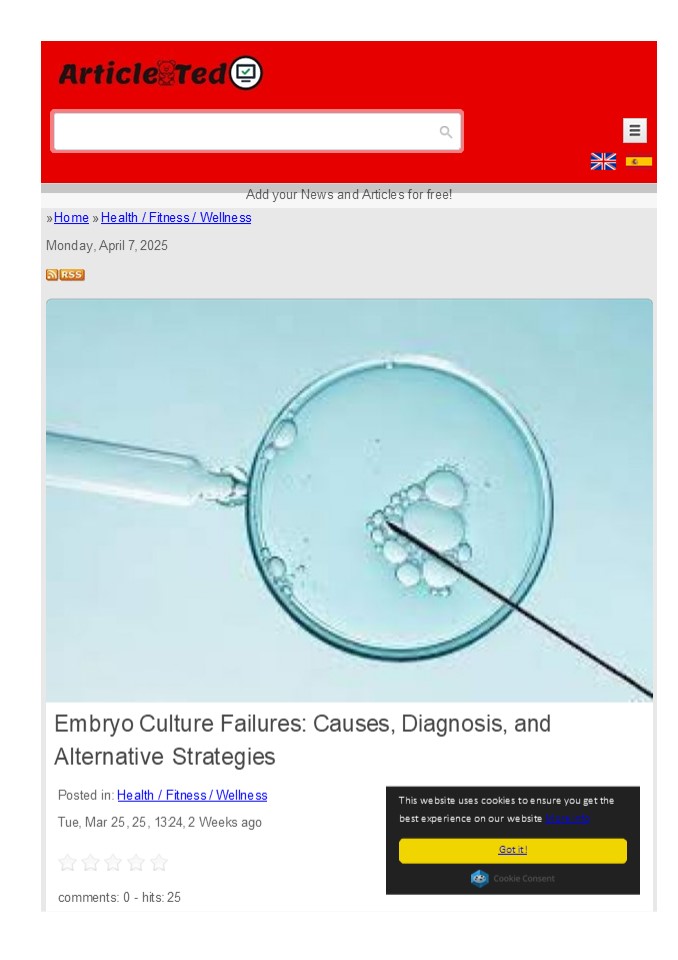 Embryo Culture Failures: Causes, Diagnosis, and Alternative Strategies