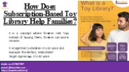 How Does Subscription Based Toy Library Help Family?