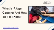 What Is Ridge Capping And How To Fix Them?