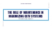 The Role of Maintenance in Maximizing CCTV Systems