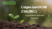 Enhance Crop Growth with Celgen BioGrow ZSB Liquid Biofertilizer