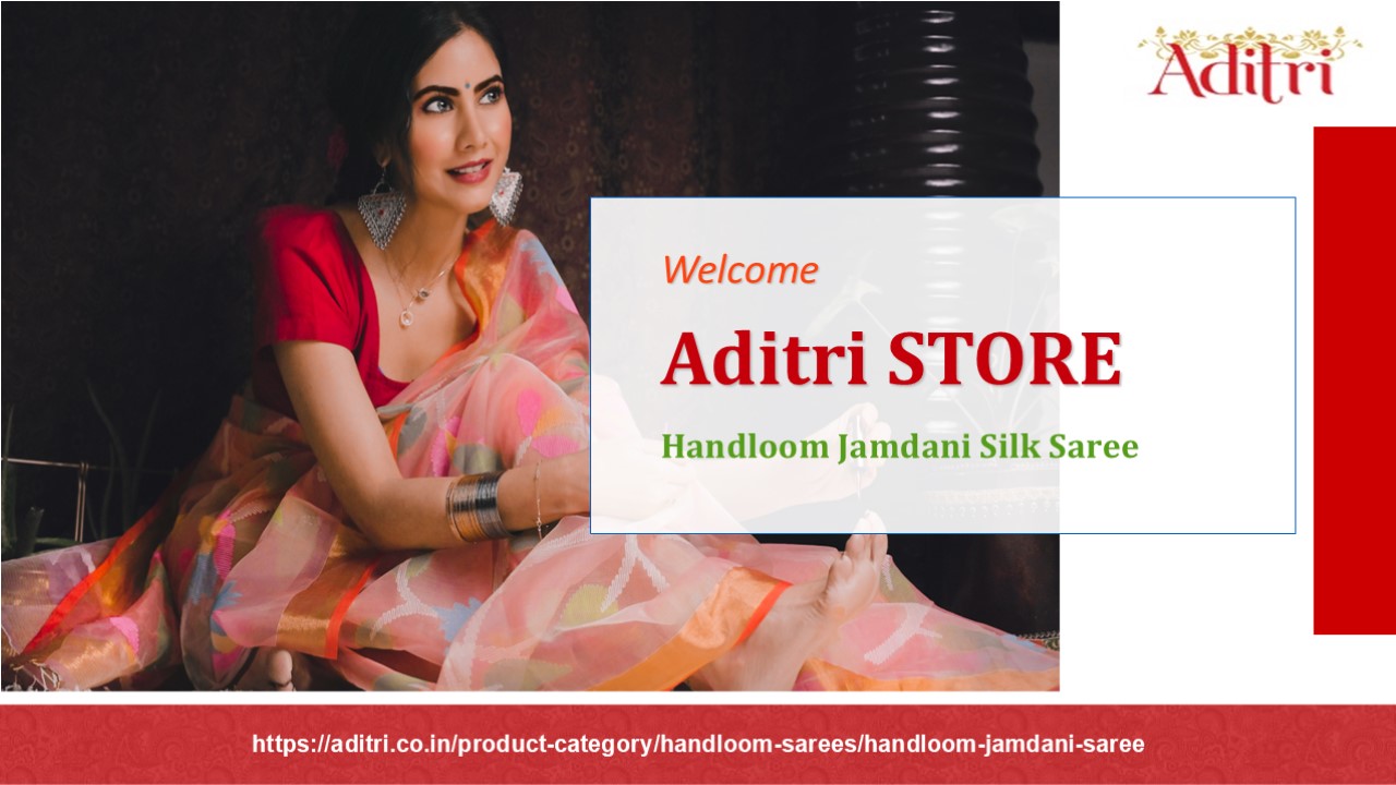 Handloom Jamdani Silk Saree (1)