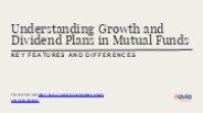 Understanding Growth and Dividend Plans in Mutual Funds