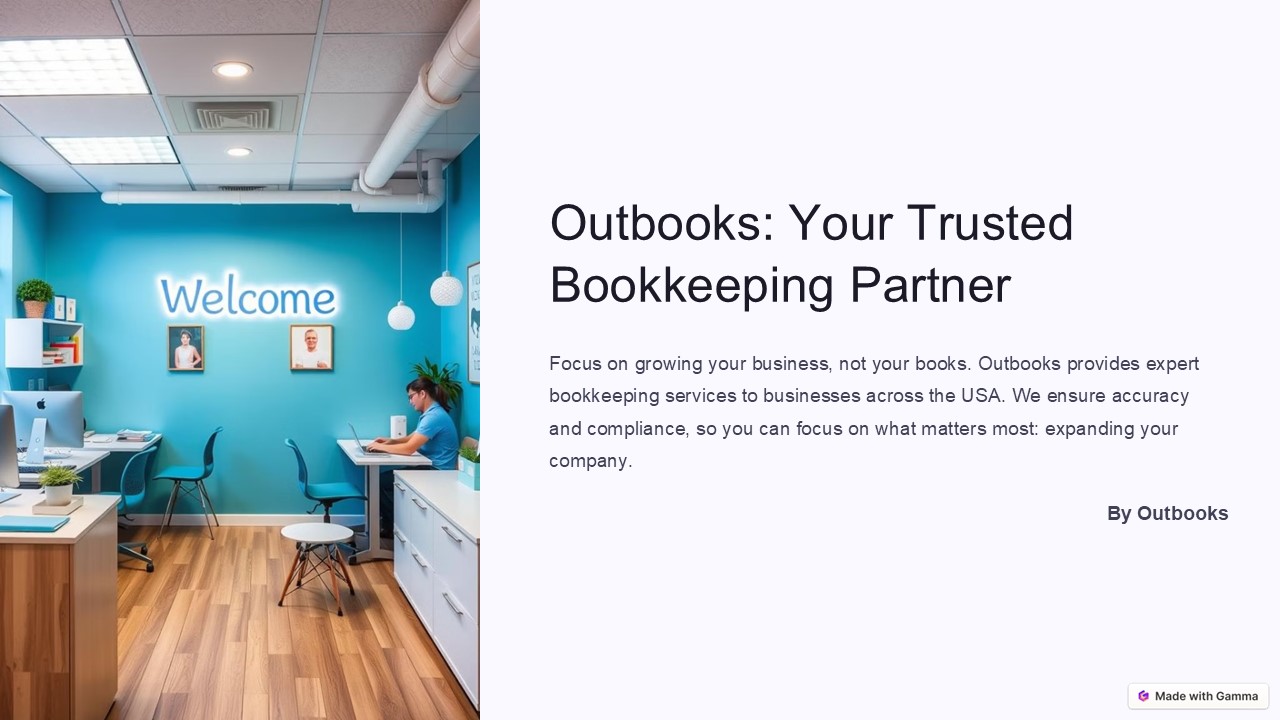 Outbooks: Your Trusted Bookkeeping Service Partner