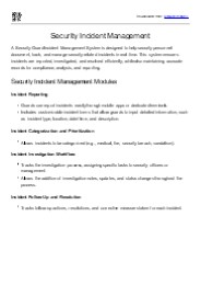 Security Guard Incident Management