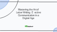 what is a letter, what is letter writing