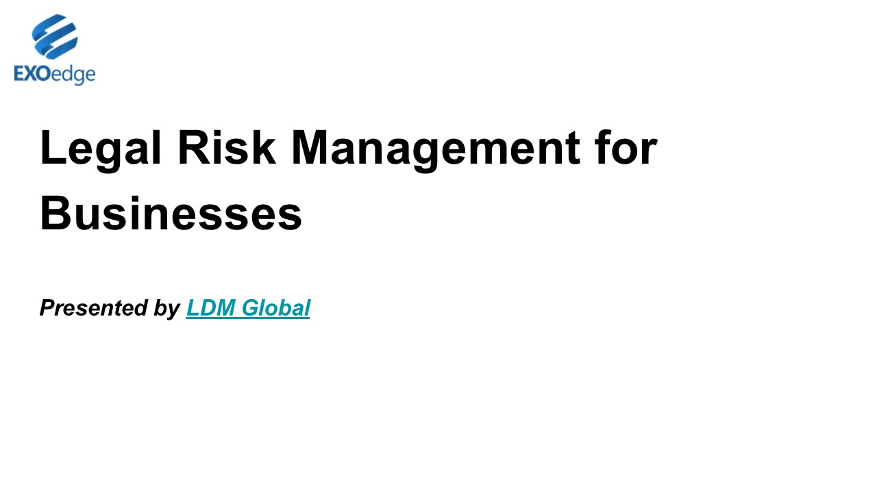 Legal Risk Management for Businesses