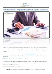 Get Professional GST Registration Services by SRV Associates