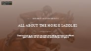The Ultimate Guide: All About Horse Saddles