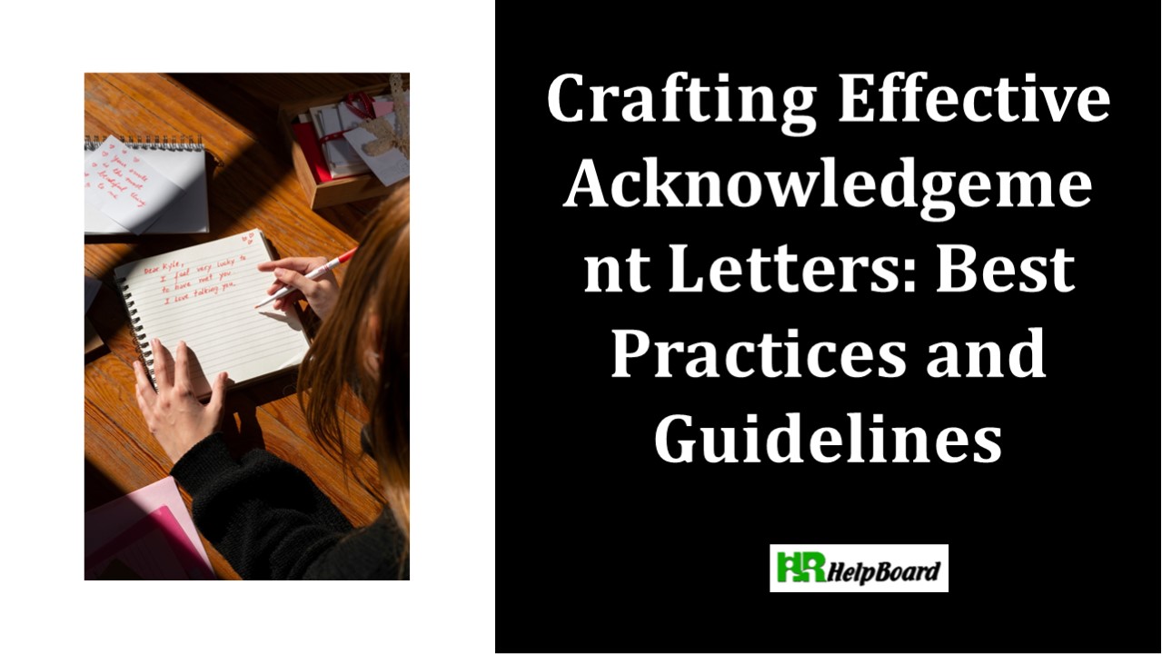 Acknowledgement letter, letter of acknowledgement,