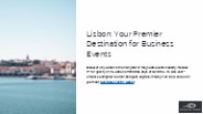 Tech-Focused Business events in Lisbon