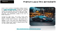 Premium Luxury limo service berlin