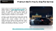 Premium Berlin Hourly chauffer Service