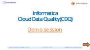 Informatica Cloud Data Quality | CDQ Assets Explained