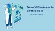 Stem Cell Treatment for Cerebral Palsy